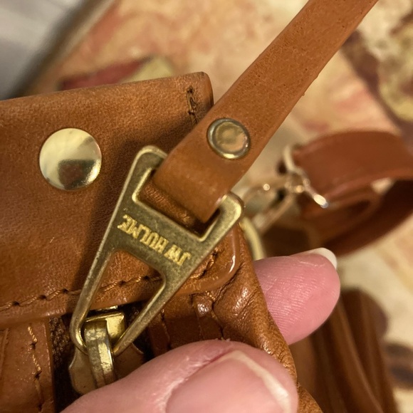 JW HULME CO EDITOR CORRESPONDENT BROWN SADDIE HERITAGE SHOULDERBAG LEATHER - Picture 5 of 13